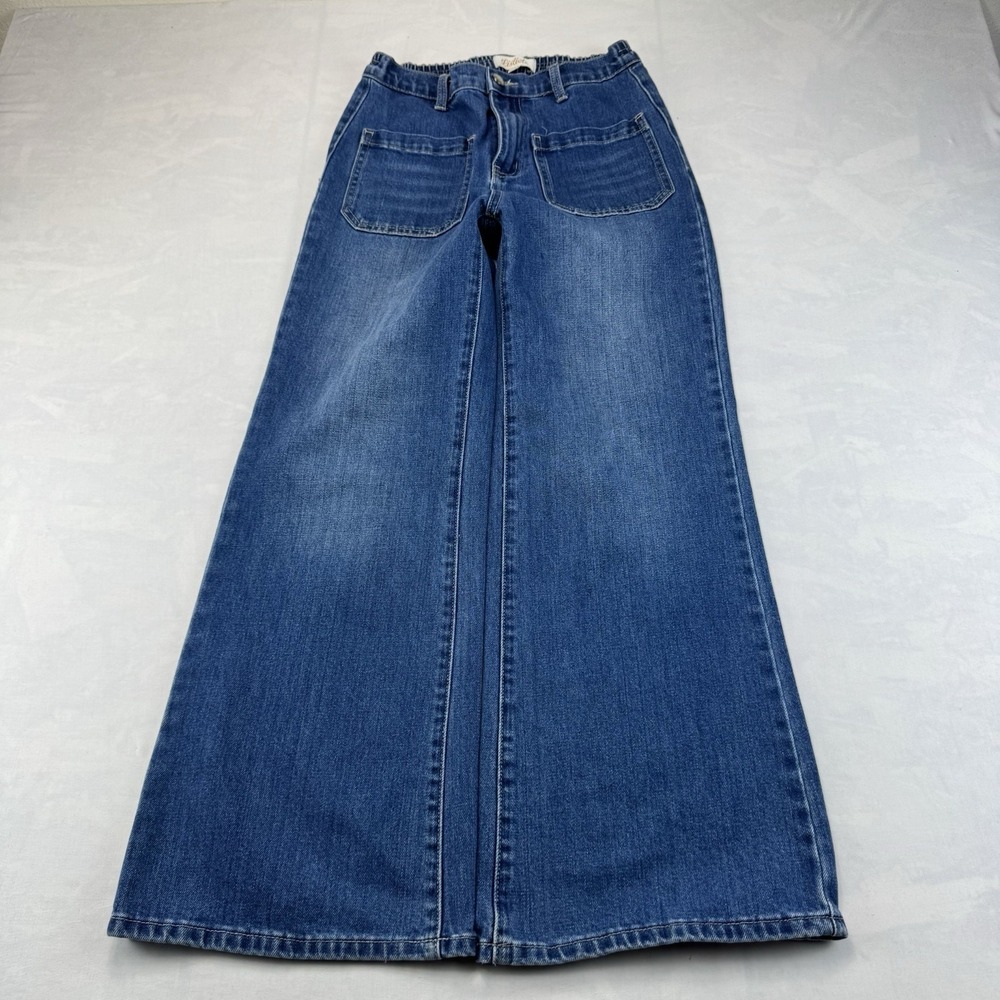 Listicle Wide Leg Jeans Size Small Blue Denim Relaxed Fit Pants